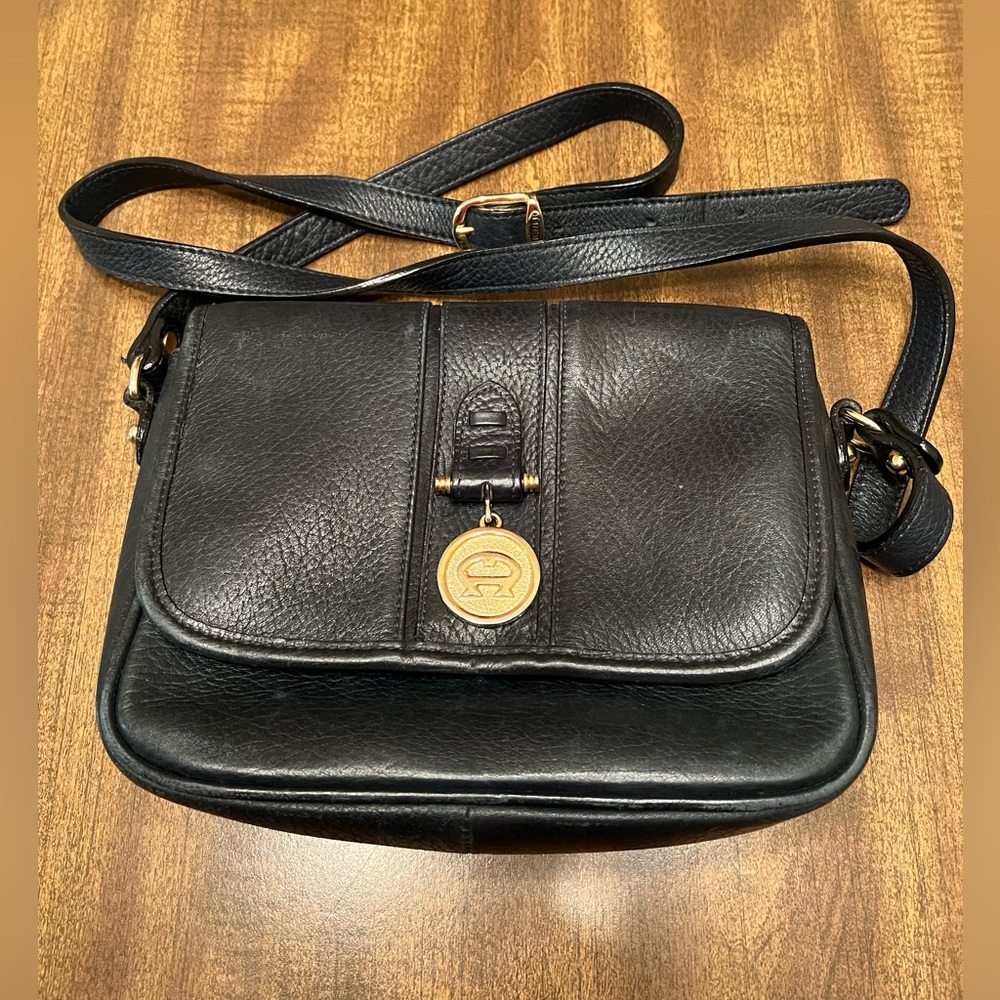 Classic  Etienne Aigner Black Shoulder Bag
